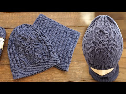 Шапка «Скорпион» спицами Шапка «Скорпион» спицами