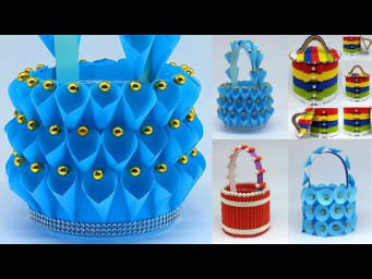 Beautiful Basket - Christmas Basket Making at Home - How to Make Paper Basket - DIY Handmade Crafts