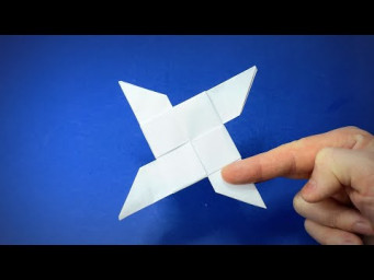 How To Make A Paper Ninja Star Flying | Transforming Ninja Star