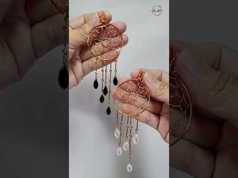 Sunflower Dream catcher - Free tutorial video link above the title  #shortsvideo #wireworks