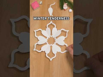 HOW TO CUT OUT A SNOWFLAKE WINTER TENDERNESS INSTRUCTION | PAPER DESIGN IDEAS INCL ART
