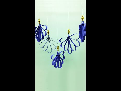 CHRISTMAS Decoration Ideas With Paper Snowflakes ❄ #shorts