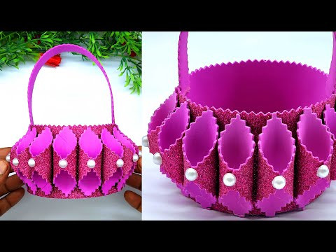 DIY Christmas Gift Basket | How to Make an Easy Paper Basket | Perfect Beginner Holiday Craft