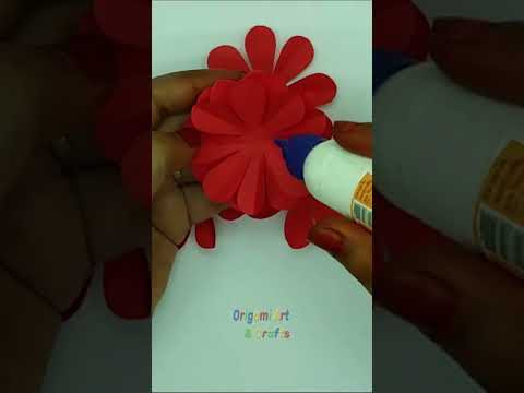 Beautiful Wall Decoration Ideas With Color Paper #shorts #short #shortvideo