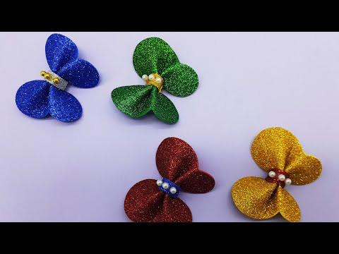 Butterfly Making Tutorial | Glitter Foam Sheet Craft Ideas | How To Make Butterfly | DIY Crafts
