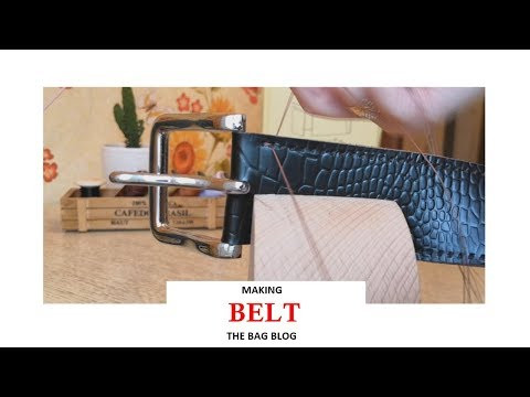 Как сшить ремень из кожи/MAKING LEATHER BELT Как сшить ремень из кожи/MAKING LEATHER BELT