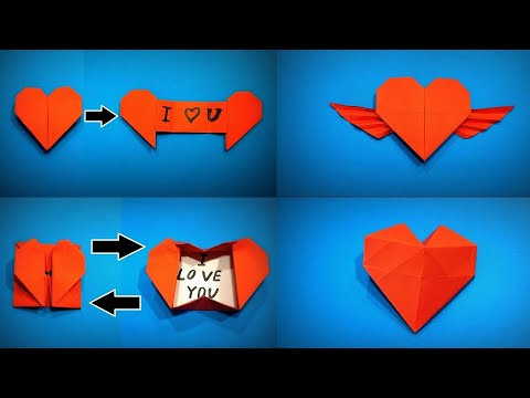 How to Make a Paper Heart Message | Origami Valentine's Day Collection | Easy Origami ART How to Make a Paper Heart Message | Origami Valentine's Day Collection | Easy Origami ART