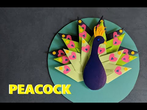 Павлин из бумаги оригами | Paper peacock | Wall decor