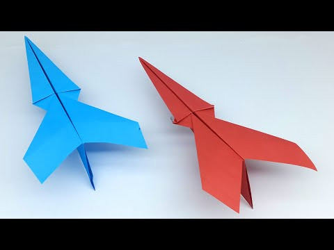 Flying Paper Airplane - How To Make Paper Airplane Easy that Fly Far - DIY Paper Crafts