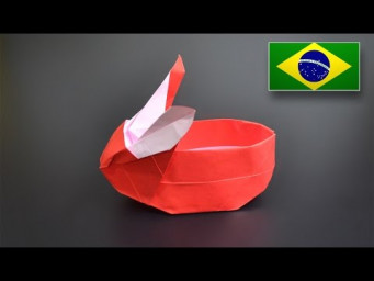 Origami: Cesta de Coelho - Instru&ccedil;&otilde;es em Portugu&ecirc;s BR