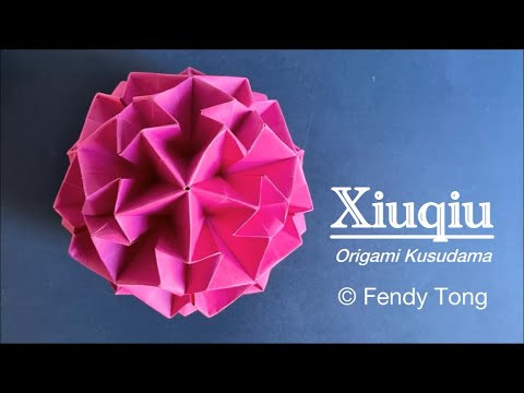 Origami Xiuqiu Kusudama 绣球