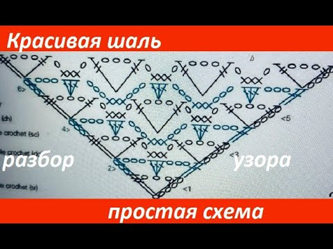ПРОСТАЯ схема , КРАСИВАЯ шаль , разбор УЗОРА вязание КРЮЧКОМ по СХЕМЕ , crochet shawl (шаль №449) ПРОСТАЯ схема , КРАСИВАЯ шаль , разбор УЗОРА вязание КРЮЧКОМ по СХЕМЕ , crochet shawl (шаль №449)