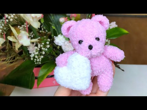 Мишка с сердечком крючком. Мастер-класс. Часть 1 Мишка с сердечком крючком. Мастер-класс. Часть 1