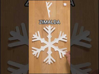 EASY ZIMALDA SNOWFLAKE | BEGINNER FRIENDLY INCLART ❄ HOW TO MAKE PAPER SNOWFLAKE #diy