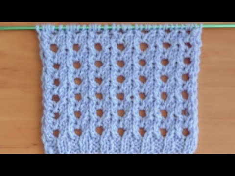 Ажурный узор спицами для летнего топа, маечки. Ажурный узор спицами для летнего топа, маечки.