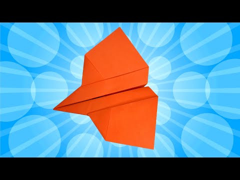 Самолет бумажная птичка как летучая мышь. Он реально машет крыльями