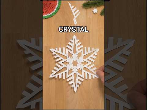 DIY PRESENT SNOWFLAKE CRYSTAL STEP BY STEP | HOW TO MAKE PAPER SNOWFLAKE INCL ART #origami #diy