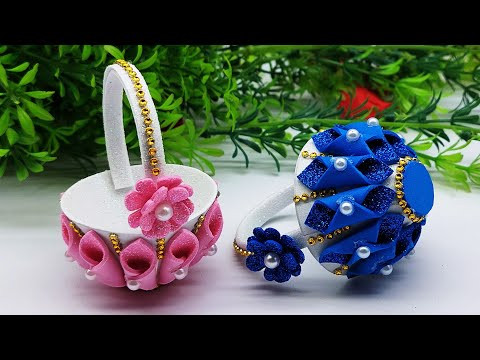 How To Make Flower Basket For Wedding At Home - Handmade Basket Ideas For Gift - DIY Homemade Crafts How To Make Flower Basket For Wedding At Home - Handmade Basket Ideas For Gift - DIY Homemade Crafts