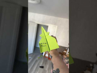 Paper Plane Said &ldquo;Goodbye&rdquo; and Never Came Back &ndash; 221ft #airplane #diy #papercraft #origami #funny