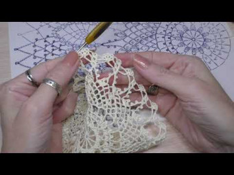 Нежнейшая ажурная салфетка часть 4.