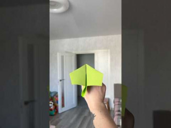World Record?! 237 ft Paper Plane Flight in My Mom&rsquo;s Kitchen #origami #diy #airplane #paperplane