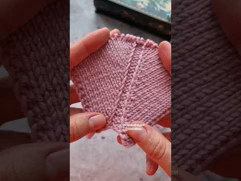 Простая красивая линия реглана спицами!