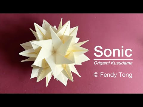 Origami Sonic Kusudama Origami Sonic Kusudama