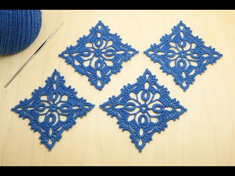 АЖУРНЫЙ КВАДРАТНЫЙ МОТИВ вязание крючком мастер-класс How to Crochet for Beginners АЖУРНЫЙ КВАДРАТНЫЙ МОТИВ вязание крючком мастер-класс How to Crochet for Beginners