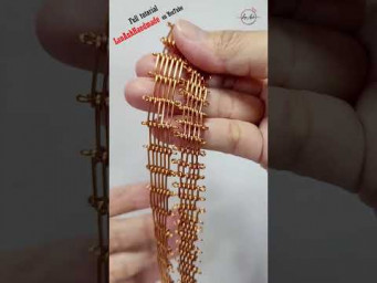 Basic chain bracelet  - Free tutorial video link above the title  #shortsvideo #wireworks