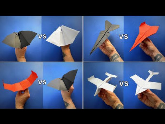Fighter vs Bat Paper Planes | 4 Best Paper Airplane Collections | How to Make a Paper Airplane
