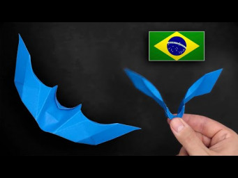 Origami: Morcego que Bate as Asas - Instru&ccedil;&otilde;es em Portugu&ecirc;s PT-BR