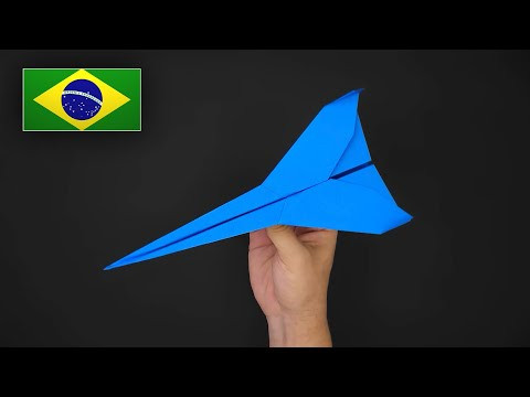 Como fazer um Avião de Papel Fácil que voa longe - Modelo 1 Como fazer um Avião de Papel Fácil que voa longe - Modelo 1