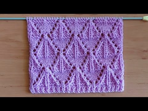 Ажурный узор спицами для кардигана, туники. Ажурный узор спицами для кардигана, туники.