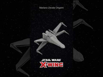 Star Wars X-Wing Fighter Origami | Skywalker plane Origami | Darth Vader Origami #shorts