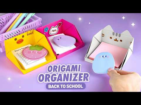 Оригами Органайзер Кот Пушин из бумаги | Origami Paper Box Cat Pusheen Оригами Органайзер Кот Пушин из бумаги | Origami Paper Box Cat Pusheen