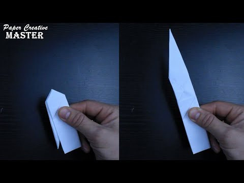How to make a folding knife out of paper. Origami How to make a folding knife out of paper. Origami