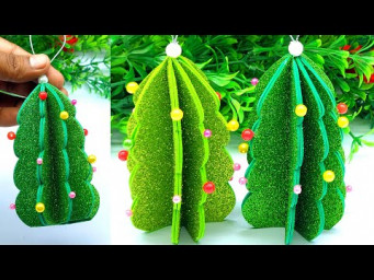Beautiful Paper Christmas Tree - Easy DIY Christmas Tree Making at Home - Dollar Tree Crafts 2025