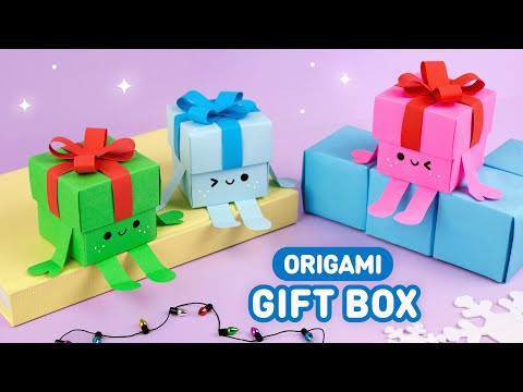 Оригами Коробочка из бумаги | Подарок на Новый год | Origami Paper Gift Box Оригами Коробочка из бумаги | Подарок на Новый год | Origami Paper Gift Box