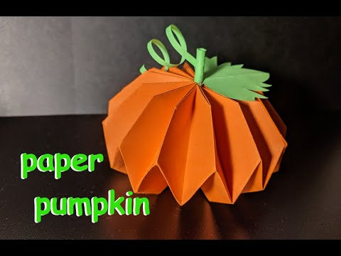 Тыква из бумаги оригами | Поделка на Хэллоуин | Origami paper pumpkin | Halloween Crafts Тыква из бумаги оригами | Поделка на Хэллоуин | Origami paper pumpkin | Halloween Crafts