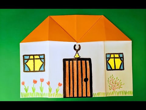 Домик оригами | Origami paper house Домик оригами | Origami paper house