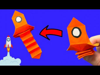 Origami Rocket | How to Make a Paper Rocket That Jumps and Flies