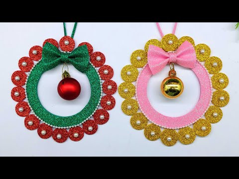 Christmas Front Door Decoration Ideas | Easy Paper Wreath Making Tutorial | DIY Christmas Decoration