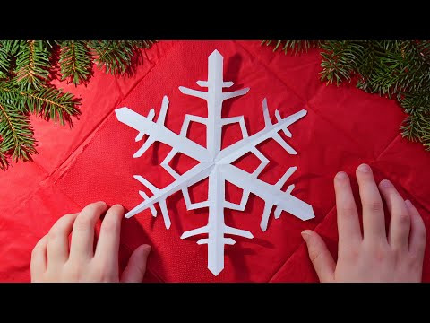 ✂️❄️ Как Сделать Красивую Снежинку из Бумаги на Рождество или Новый Год ✂️❄️ Как Сделать Красивую Снежинку из Бумаги на Рождество или Новый Год