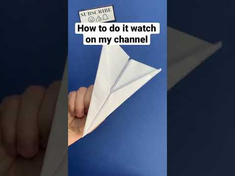 Paper Airplane that Flies Far World Record | Origami Airplane #shorts
