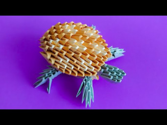 How to make a 3D origami Turtle