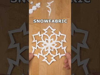 EASY SNOWFABRIC SNOWFLAKE OUT OF PAPER ❄ HOW TO CUT A SNOWFLAKE OUT OF PAPER INCLART