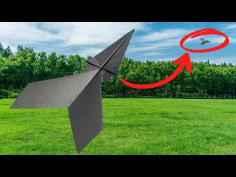 How to Make Paper Airplane Jet Fighter that Fly Far Fast - Over 500 Feet