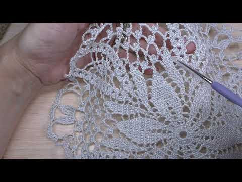 Мастер-класс Ажурная салфетка Морозная лилия часть 2. Мастер-класс Ажурная салфетка Морозная лилия часть 2.
