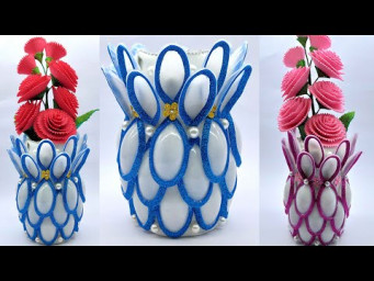 Beautiful Flower Vase - How to Make Flower Pot - Best Out Of Waste - DIY Handmade Crafts