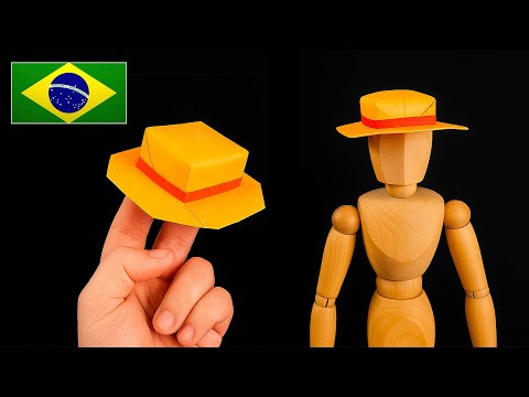 Origami One Piece - Como fazer o Chap&eacute;u de Palha do Luffy